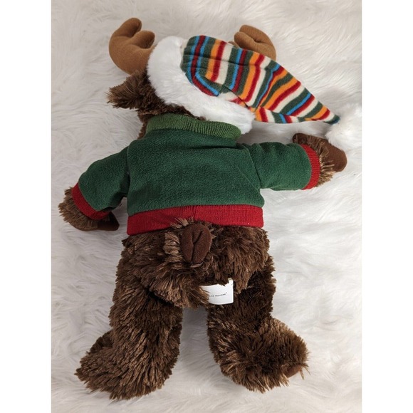 2005 St. Nicholas Square Plush 18” Moose Stuffed Animal Toy Christmas Kohl's - Picture 3 of 4